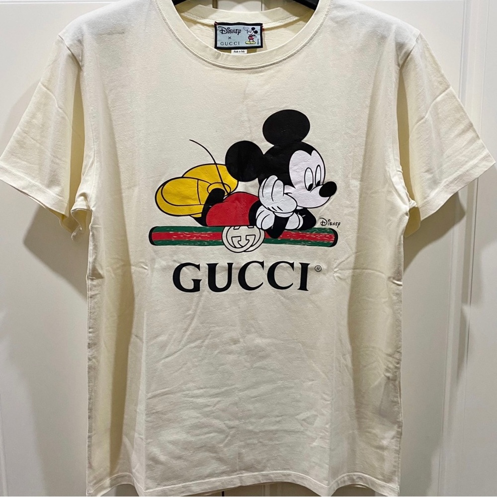 Gucci Cream Mickey Mouse Tee